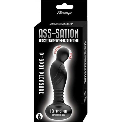 Nasstoys Ass-Sation Remote Vibrating P-Spot Plug - Model NS-AP-001 - Male - Anal Pleasure - Black