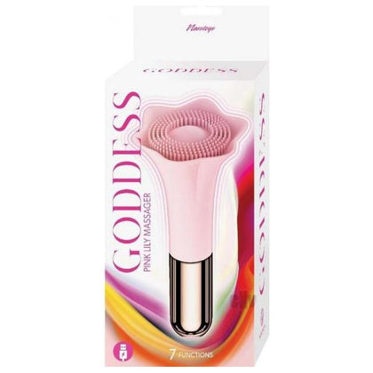 Introducing the Exquisite Pleasure Emporium: Goddess Pink Lily Massager - Rechargeable Silicone Vibrator for Women - Model GLM-2021 - Clitoral Stimulation - Enchanting Pink - Adult Naughty Store