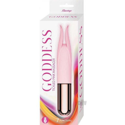 Goddess Tickled Pink Massager - Rechargeable External Silicone Vibrator - Model T-2000 - For Women - Clitoral Stimulation - Pink