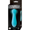 Introducing the Secret Pleasure Aqua Soft Textured Rechargeable Silicone Bullet Vibrator - Model ST-2000 - For All Genders - Intimate Stimulation - Deep Blue - Adult Naughty Store