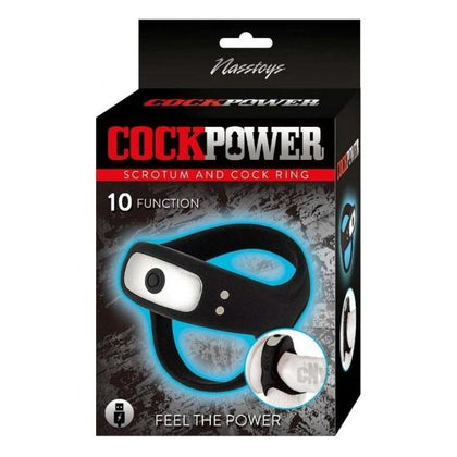 Introducing the Cockpower Silicone Rechargeable Vibrating Scrotum/Cock Ring Black!