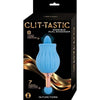 Introducing the DivineOrgasm Clit Tastic Rose Bud Dual Massager - Model CT-001 - Female Clitoral Stimulator in Blue