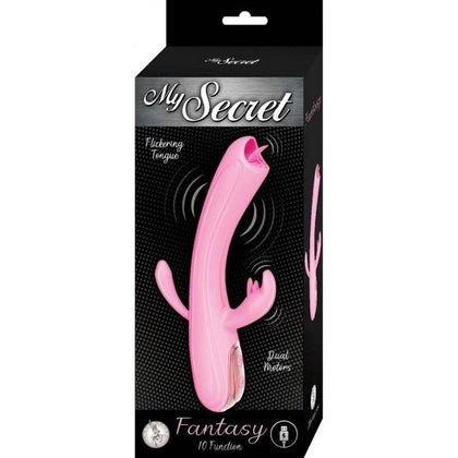 Nasstoys My Secret Flickering Tongue Rechargeable Clit and A-Spot Stimulator in Pink