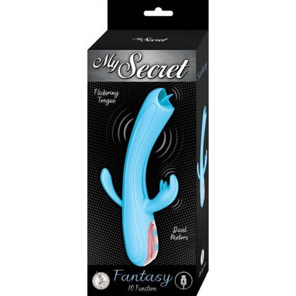 Nasstoys My Secret Fantasy Blue Flickering Tongue Vibrator M23 | Unisex Triple-Stimulation Pleasure Toy