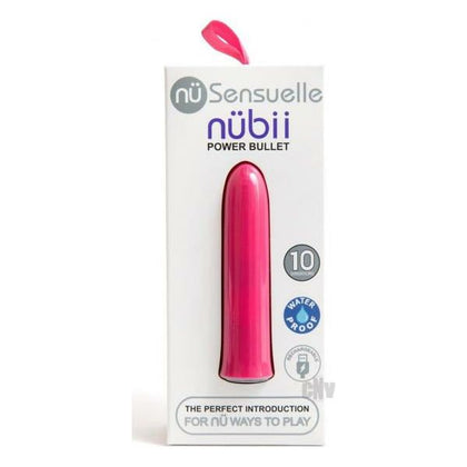 Sensuelle Nubii 15 Func Bullet Blush - Rechargeable Waterproof Bullet Vibrator for Beginners - Model N15 - Female Stimulation - Pink - Adult Naughty Store