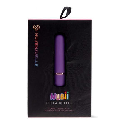 Introducing the Sensuelle Tulla Nubii Bullet Purple - The Ultimate Compact Vibrating Bullet for Intimate Pleasure