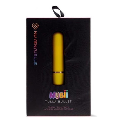 Sensuelle Tulla Dubii Bullet Vibrator - Compact Pleasure for All Genders - Yellow - Adult Naughty Store