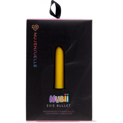 Nubii Sensuelle Evie Bullet Vibrator - Model NEB-1001 - Unisex - Clitoral Stimulation - Yellow - Adult Naughty Store