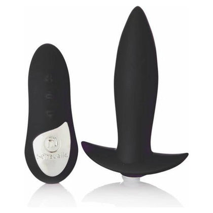 Nu Sensuelle Remote Control Rechargeable Mini Plug - Model NP-001 - Unisex Anal Pleasure - Black - Adult Naughty Store