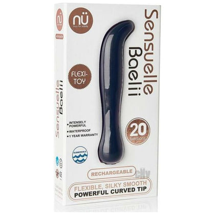 Sensuelle Baelii 20 Function Vibrating Silicone Rechargeable Navy Pleasure Toy - Adult Naughty Store