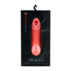 Sensuelle Trinitii Suction Tongue Coral - The Ultimate Triple Action Clitoral Stimulator for Women - Adult Naughty Store