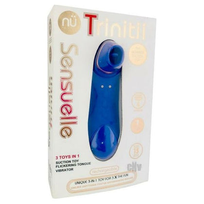 Introducing the Sensuelle Trinitii Suction Tongue U-viol - The Ultimate Pleasure for Her in Seductive Purple!