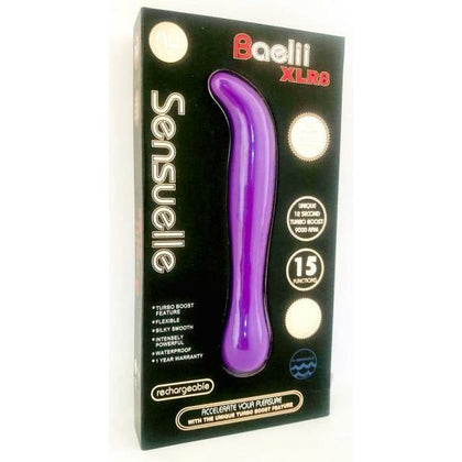 Introducing the Sensuelle Baelii XLR8 U-Violet Ultra-Powerful Flexible G-Spot Vibrator