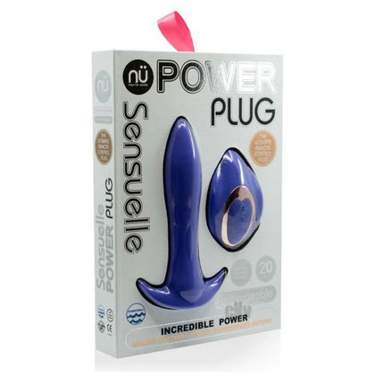 Nu Sensuelle Power Plug Remote Ult Vio - Powerful Vibrating Butt Plug for Unisex Anal Pleasure - Model NP-20V - Violet - Adult Naughty Store