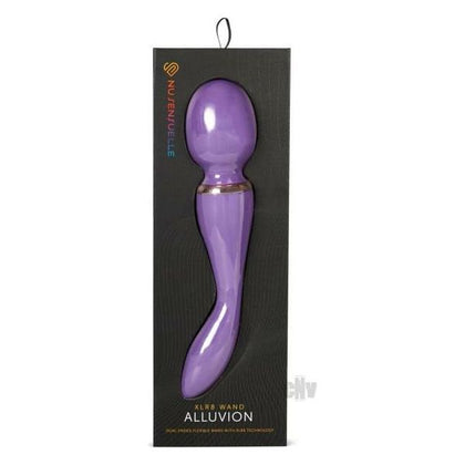 Sensuelle XLR8 Alluvion Dual-Ended Wand Vibrator - Model X12 - For All Genders - G-Spot and Clitoral Stimulation - Purple - Adult Naughty Store