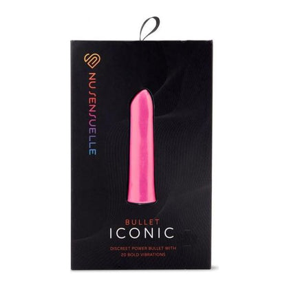 Nu Sensuelle Iconic Bullet Deep Pink - Powerful 10 Speeds and 10 Modes for Unforgettable Pleasure - Adult Naughty Store