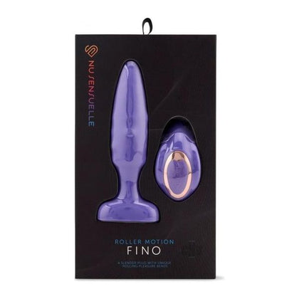 Introducing the Sensuelle Fino Rollor Motion Ultra Viol Slim Anal Plug - The Ultimate Pleasure Experience for All Genders!