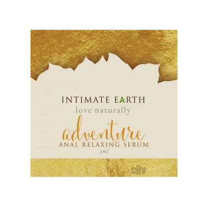 Intimate Earth Adventure Anal Relax Gel - Sample Size 3ml - For Comfortable Anal Play - Certified Organic Formula - Quick-Acting - Easy Application - Gender-Neutral - Wild Strength - Non-Numbing - Transparent