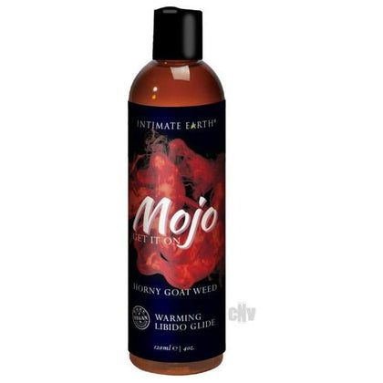 Mojo Horny Goat Weed Libido Warming Glide - Male Masturbator Toy, Model HW-4oz, Libido Enhancement, Warming Sensation, Condom Safe, Vegan, Paraben-Free - Red
