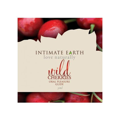 Intimate Earth Wild Cherries Flavored Glide .10oz Foil - Adult Naughty Store