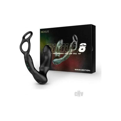 Nexus Simul8 Wave Edition Dual Anal & Perineum Cock and Ball Toy - Model Black: Ultimate Pleasure for Him 🖤 - Adult Naughty Store