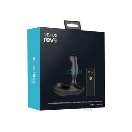Nexus Revo Air Suction Prostate Massager with Perineum Stimulation - Model RAS-1 - Male Pleasure Device - Vibrating - Black