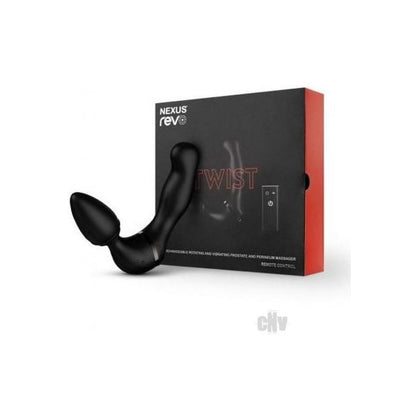 Nexus Revo Twist - Interchangeable Rotating and Vibrating Butt Plug - Model NR-500 - Male - Anal and Perineum Stimulation - Black