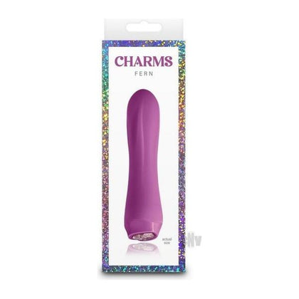 NS Novelties Charms Fern Purple Compact Vibrator - Model X100 - Women - Clitoral Stimulation - Purple - Adult Naughty Store