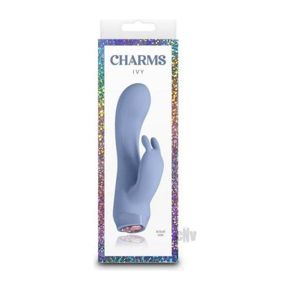 NS Novelties Charms Ivy Blue Silicone Compact Vibrator - Model 001 - Female - Clitoral - Blue