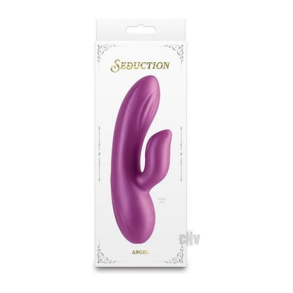 Seduction Angel Magenta: Premium Silicone Rabbit Vibrator Model S1 - Female G-Spot and Clitoral Stimulator in Metallic Pink