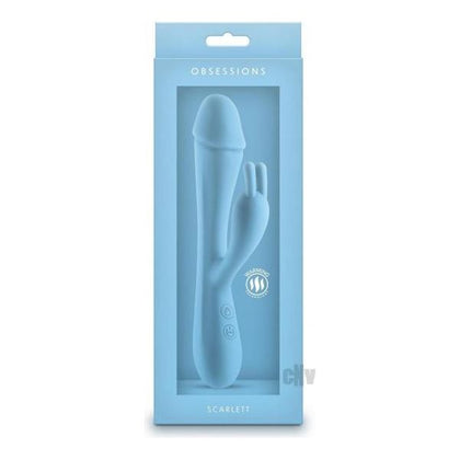 Introducing the Obsessions Scarlett Blue Silicone Massage Wand Vibrator - Model SC-2021 | Unisex | Heated, 3 Speeds, 7 Functions, 10 Modes | Waterproof