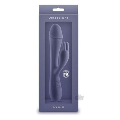 Obsessions Scarlett Navy Silicone Vibrator - Obsidian 370 - Unisex Pleasure Toy - Blue