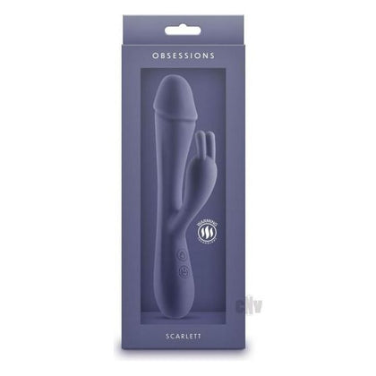 Obsessions Scarlett Navy Silicone Vibrator - Obsidian 370 - Unisex Pleasure Toy - Blue - Adult Naughty Store