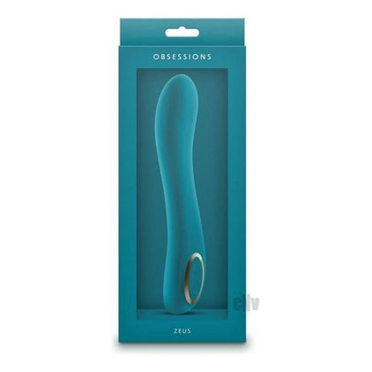 Obsessions Zeus Teal Silicone Vibrator - Model ZT-001 - Unisex - Clitoral Stimulation - Teal