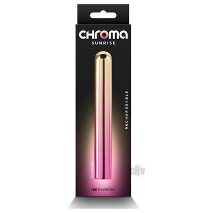 Chroma Sunrise Large - Slim and Elegant Rechargeable Vibrating Dildo for Women - Model LS-5000 - Delightful G-Spot Stimulation - Vibrant Coral Pink - Adult Naughty Store