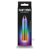 Chroma Rainbow Medium Vibrating Silicone Dildo - Model CR-500X - Unisex G-spot and Prostate Stimulation - Multicolored Delights - Adult Naughty Store