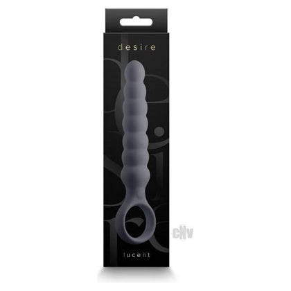 Desire Lucent Black Silicone Anal and Vaginal Pleasure Wand - Model DLB-496 - Unisex - Intimate Stimulation - Black