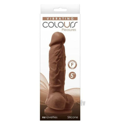 Colours Pleasures Rechargeable Dildo Vibe 5 - Brown: A Sensational Pleasure Companion for Unforgettable Moments - Adult Naughty Store