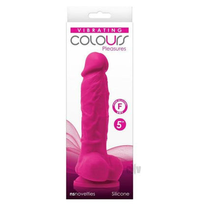 Colours Pleasures Rechargeable Dildo Vibe 5 - Pink: The Ultimate Hands-Free Pleasure for Her - Adult Naughty Store