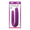 Colours DP Pleasures Purple Double Dong - Model DPD-001 - For Double Penetration Pleasure - Suitable for All Genders - Vibrant Purple Color