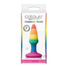 Colours Pride Edition Pleasure Plug Mini Rainbow - Silicone Anal Plug for All Genders, Delightful Pleasure in Vibrant Rainbow Colors - Adult Naughty Store