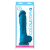 ColourSoft 8-Inch Silicone Soft Dildo Blue for Sensual Pleasure - Adult Naughty Store