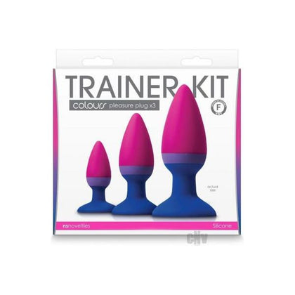 Colours Trainer Kit - Graduated Silicone Plugs for Solo or Partner Training - Model XYZ - Unisex - Anal Pleasure - Multi-Colored - Adult Naughty Store