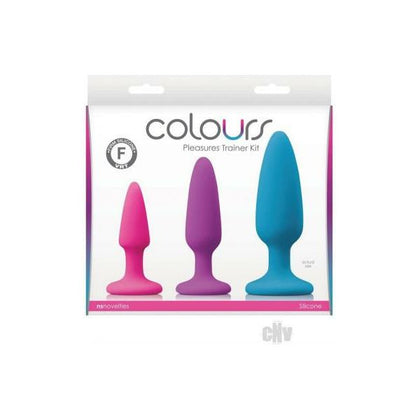 Colours Pleasures Trainer Kit Multi - Premium Liquid Platinum Silicone Anal Plug Set for All Genders, Multiple Sizes and Vibrant Colors