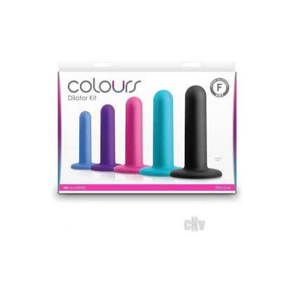 Colours Silicone Dilator Kit - Essential Intimate Health 5-Piece Set (Model: CDK-5XS-L) - Unisex - Vaginal Dilators in Vibrant Shades