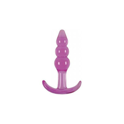 Jelly Rancher T Plug Ripple Purple - Sensational Pleasure Plug for Anal Stimulation - Adult Naughty Store