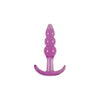 Jelly Rancher T Plug Ripple Purple - Sensational Pleasure Plug for Anal Stimulation - Adult Naughty Store