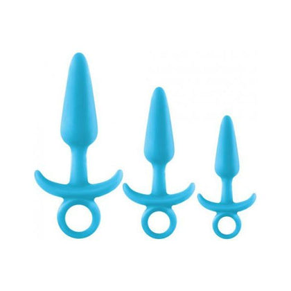 Firefly Prince Kit Blue - Silicone Glow in the Dark Butt Plug Set for All Genders and Pleasure Seekers