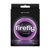 Firefly Halo Medium Silicone Glow in the Dark Cock Ring - Model FHMCR-02 - Enhance Pleasure for Men - Purple - Adult Naughty Store