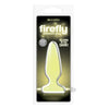 Firefly Pleasure Plug Small Yellow - Illuminating Anal Toy for Enhanced Sensations - Model FP-001 - Unisex - Intense Pleasure for Backdoor Play - Vibrant Yellow